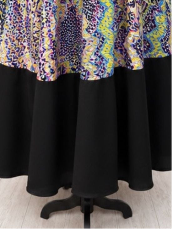Janette John 3:16 Joya DJ13904 Multicolor Abstract Maxi Dress S NWOT 9
