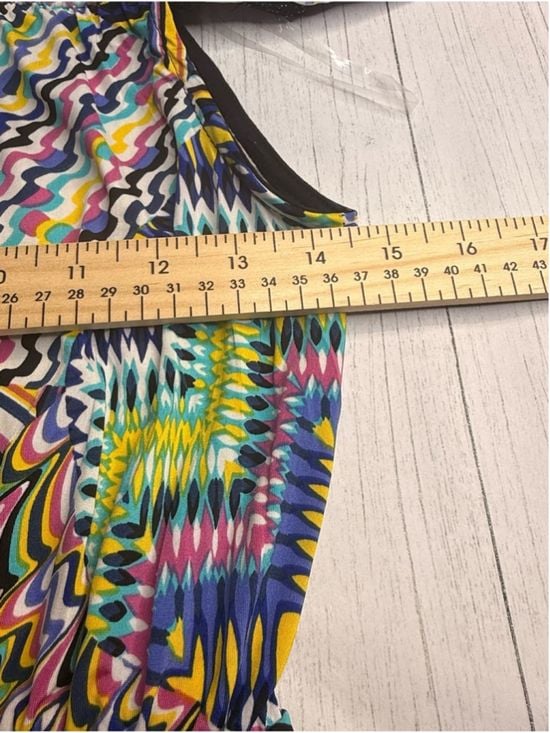 Janette John 3:16 Joya DJ13904 Multicolor Abstract Maxi Dress S NWOT 11
