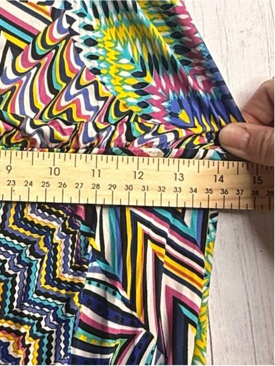Janette John 3:16 Joya DJ13904 Multicolor Abstract Maxi Dress S NWOT 13