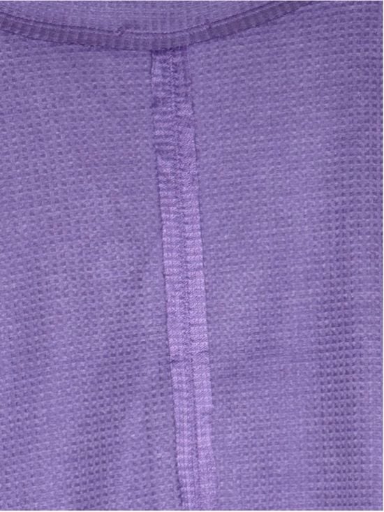 Andrée by Unit Lilac Waffle Knit Henley Top Oversized Boutique Pullover NWT S-XL 9