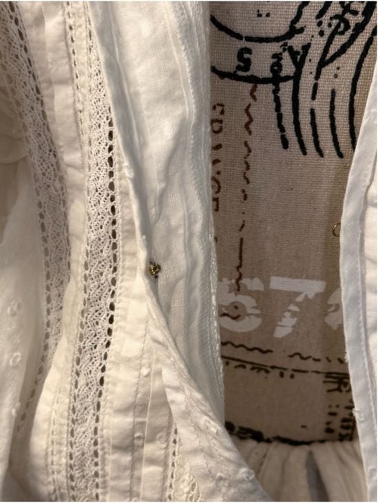 LoveShackFancy XS Natasha Heritage White Pintuck Cotton Ruffle Mini Dress 8