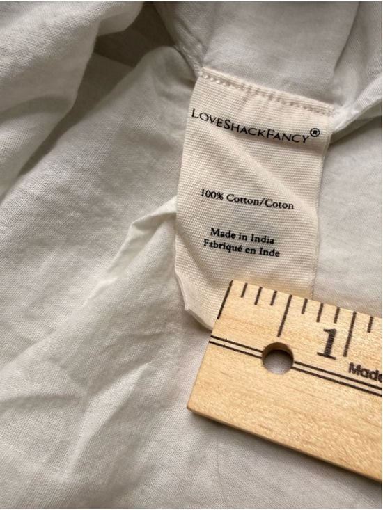 LoveShackFancy XS Natasha Heritage White Pintuck Cotton Ruffle Mini Dress 15