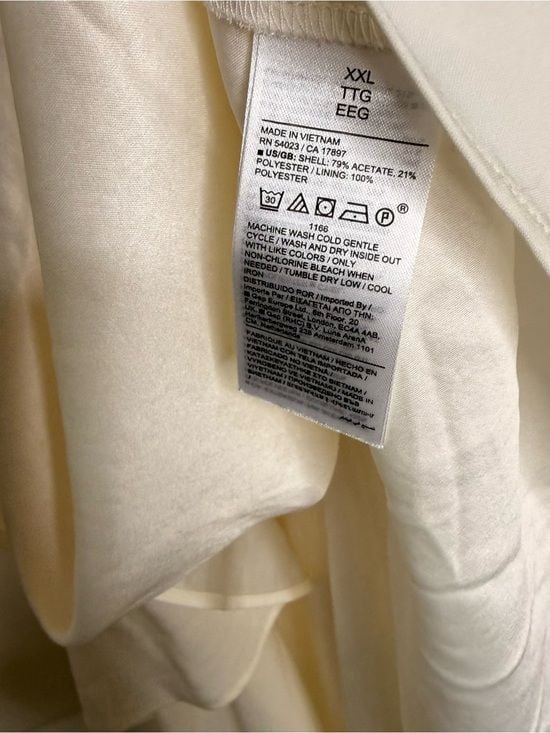 Banana Republic Ivory Sleeveless Drop Waist Ruffle Dress XXL NWT Lined 7