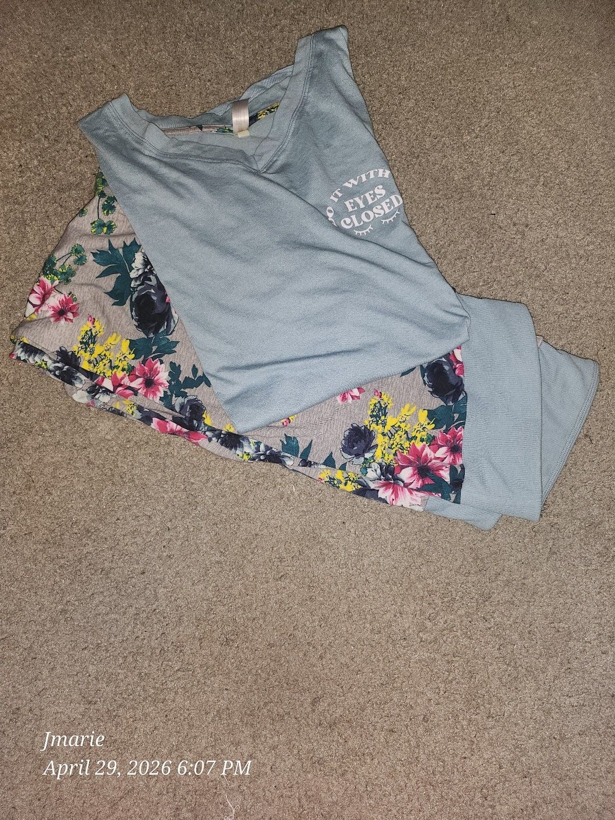 Comfy Cotton Tee & Legging PJ Set 1