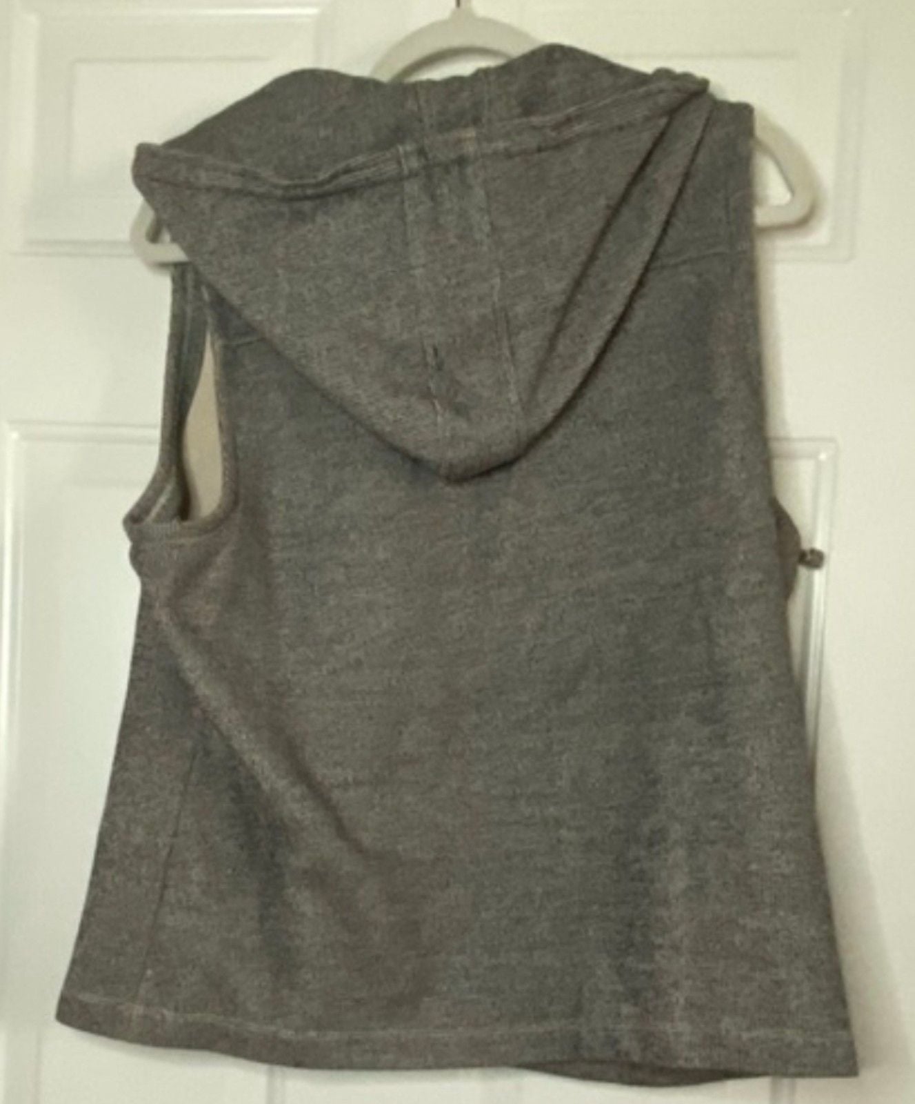Coldwater Creek Charcoal Hooded Vest 3