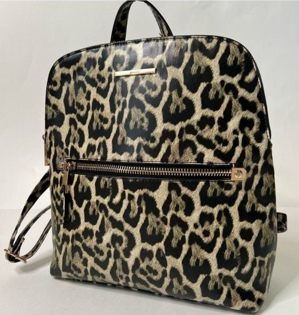 Aldo Cuveth Medium Size Leopard Print Backpack Purse 2