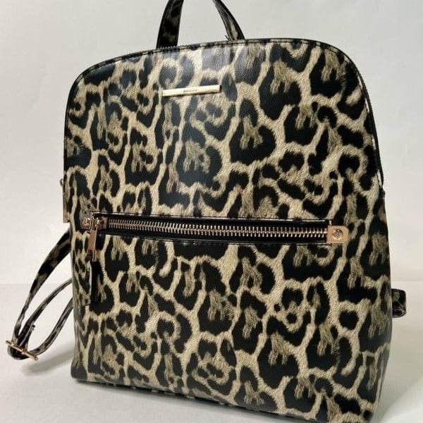Aldo Cuveth Medium Size Leopard Print Backpack Purse