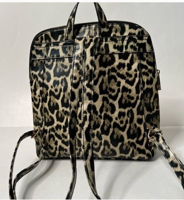 Aldo Cuveth Medium Size Leopard Print Backpack Purse 3