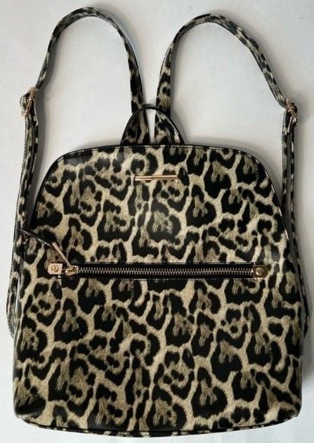 Aldo Cuveth Medium Size Leopard Print Backpack Purse 4