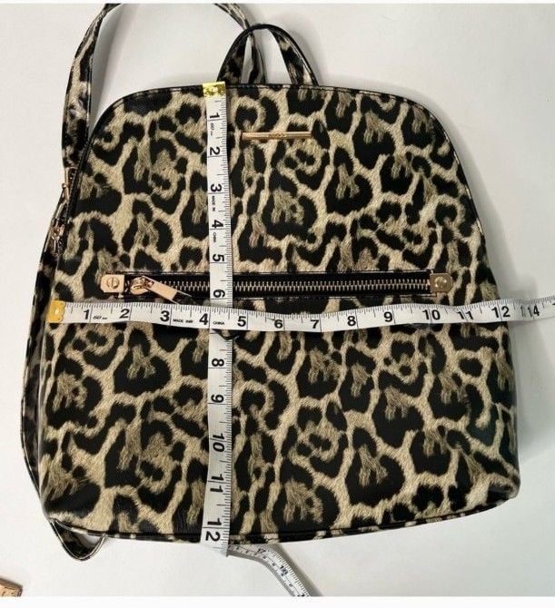 Aldo Cuveth Medium Size Leopard Print Backpack Purse 11