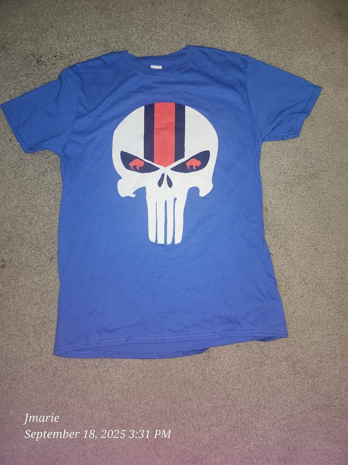 Buffalo Bills Punisher Short Sleeve Tee Shirt 2