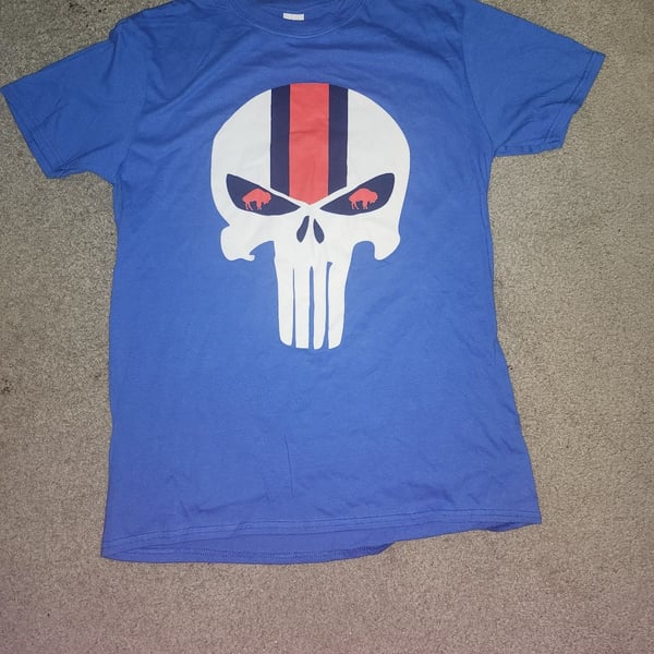 Buffalo Bills Punisher Short Sleeve Tee Shirt
