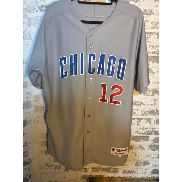 Majestic Chicago Cubs Tony Armas Jr 12 Jersey Size 48