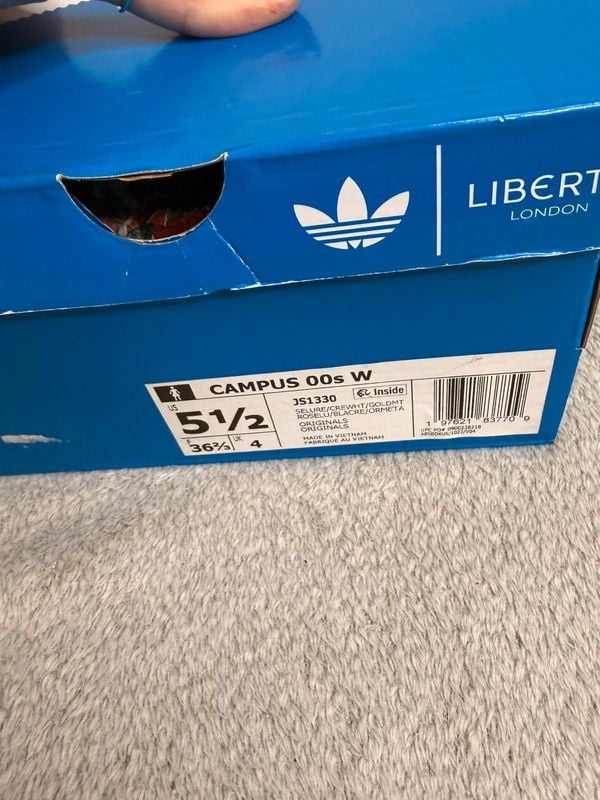 Adidas x Liberty London Campus 00s Red Floral Sneakers Women 5.5 New Rare 13