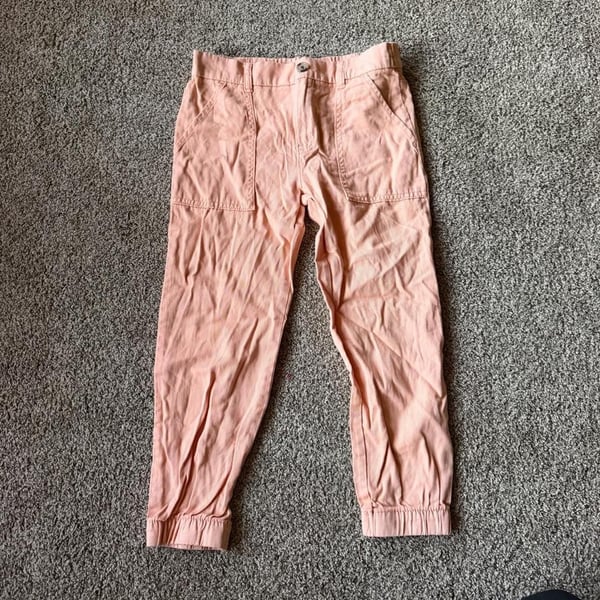 Thereabouts Girls Jogger Pants Size 6 Peach Utility Pockets