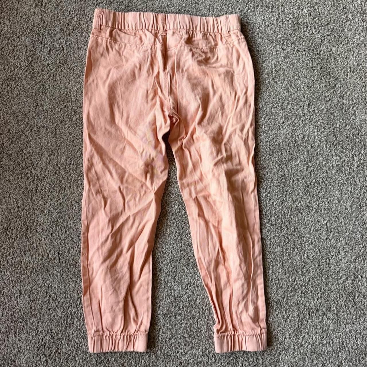 Thereabouts Girls Jogger Pants Size 6 Peach Utility Pockets 3