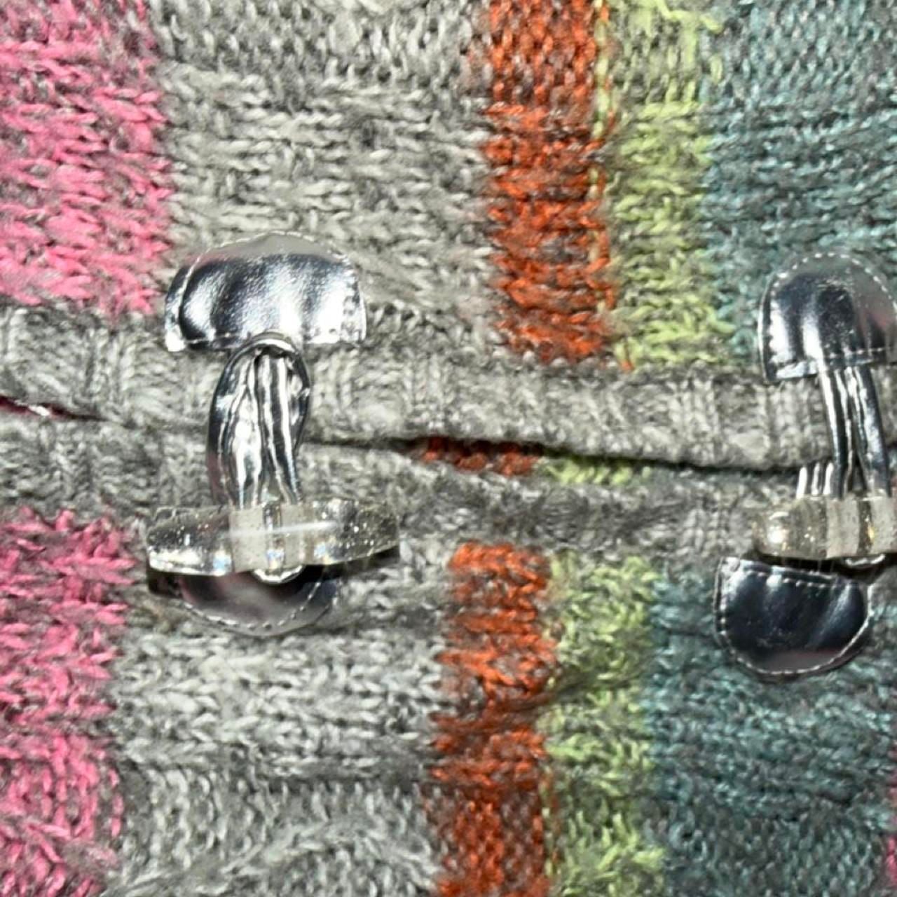 Little Lass Striped Cardigan Size 4T Multi Bell Sleeve Knit Sweater 6