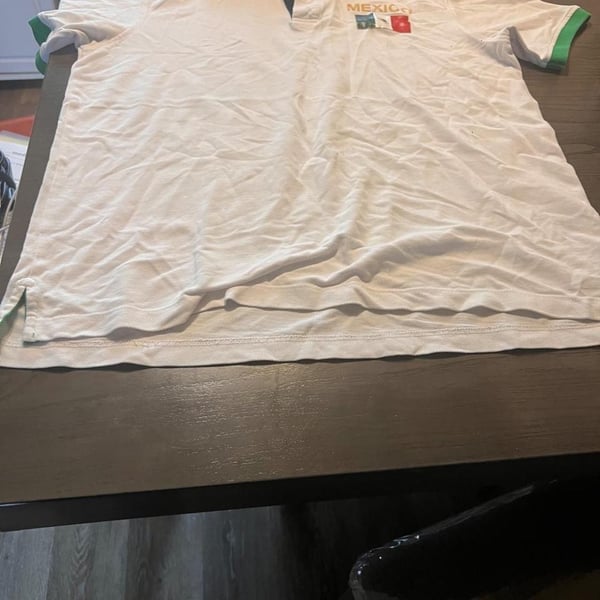 Polo Shirt Green Mexico Flag Patch