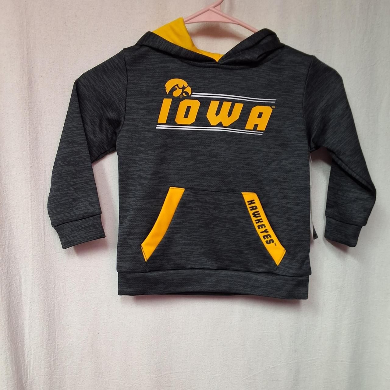 Colosseum Iowa Hawkeyes Toddler Hoodie Size 3T Black Yellow Pullover 2