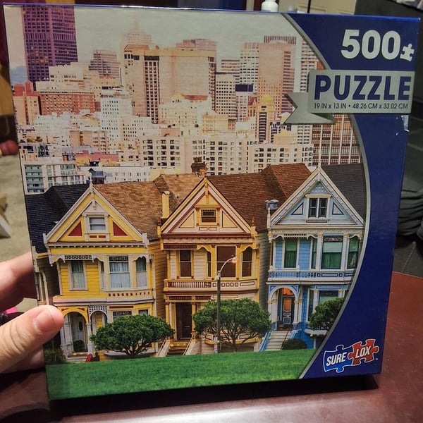 Sure-Lox San Francisco Painted Ladies 500+ Piece Puzzle
