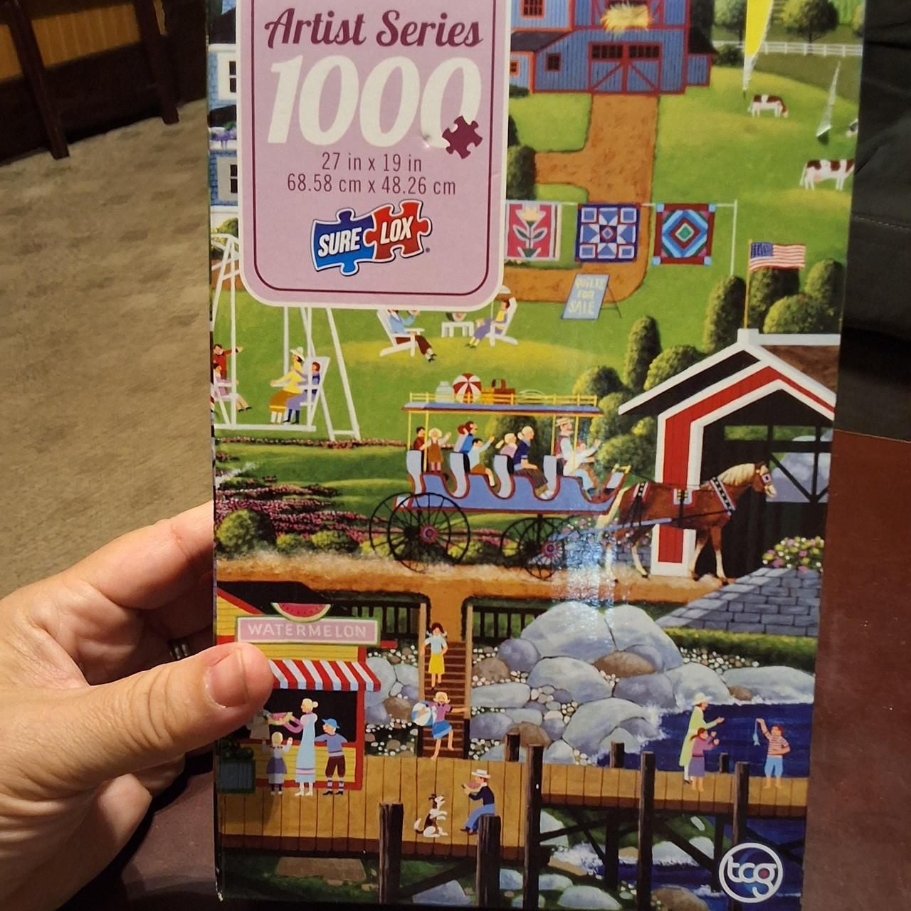 SureLox Artist Series 1000 Piece Farm Scene Jigsaw Puzzle 1