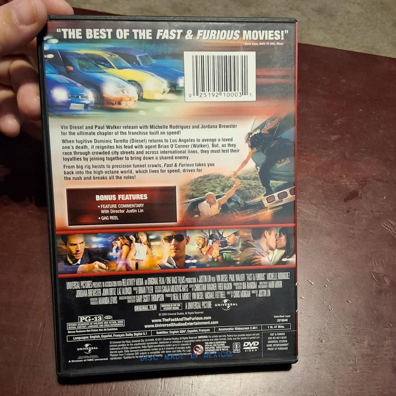 Universal Pictures Fast & Furious DVD Widescreen Edition 2
