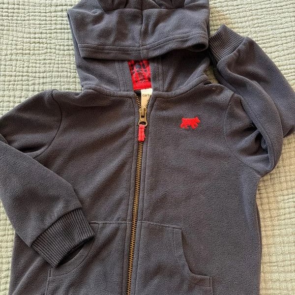 EUC Carters Teddy Bear Zipper Hoddie