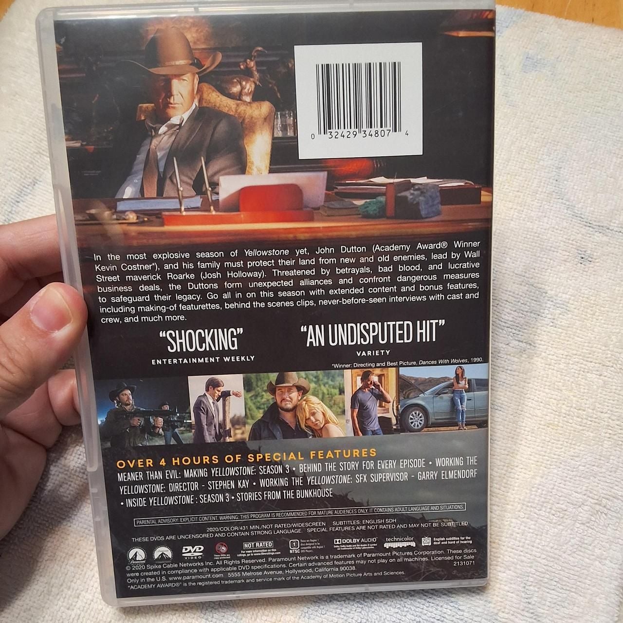 Paramount Yellowstone Season 3 DVD 2