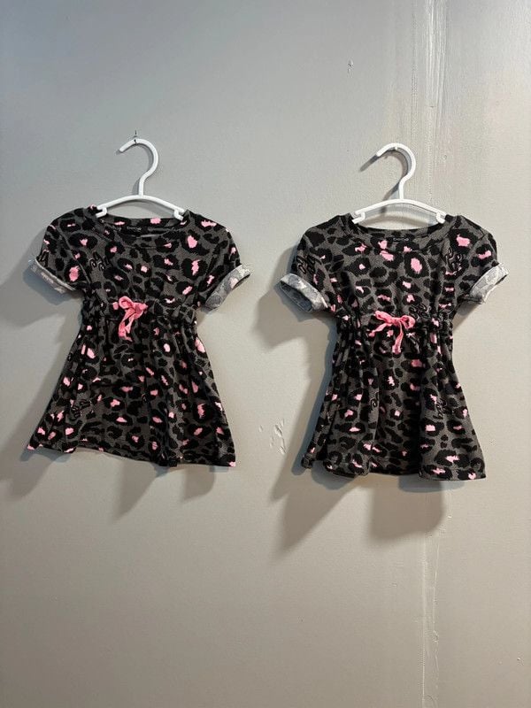 Twin Cheetah Dresses 12m 1