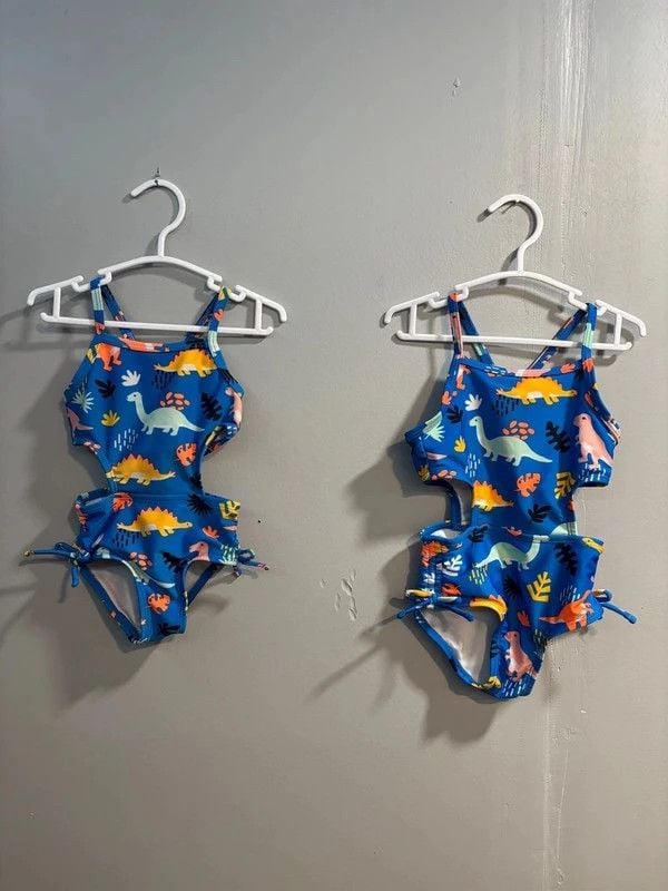 Twin Swimsuits Dinosaur 18m 1