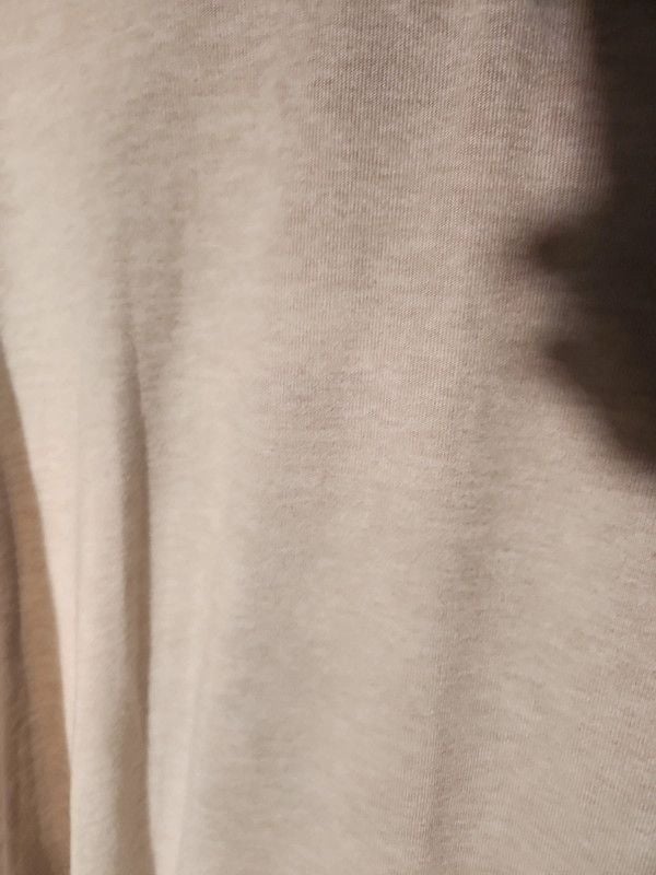 Dearfoams Papa Bear Loungewear Pajama Top Cream/Black Ringer Long Sleeve 8