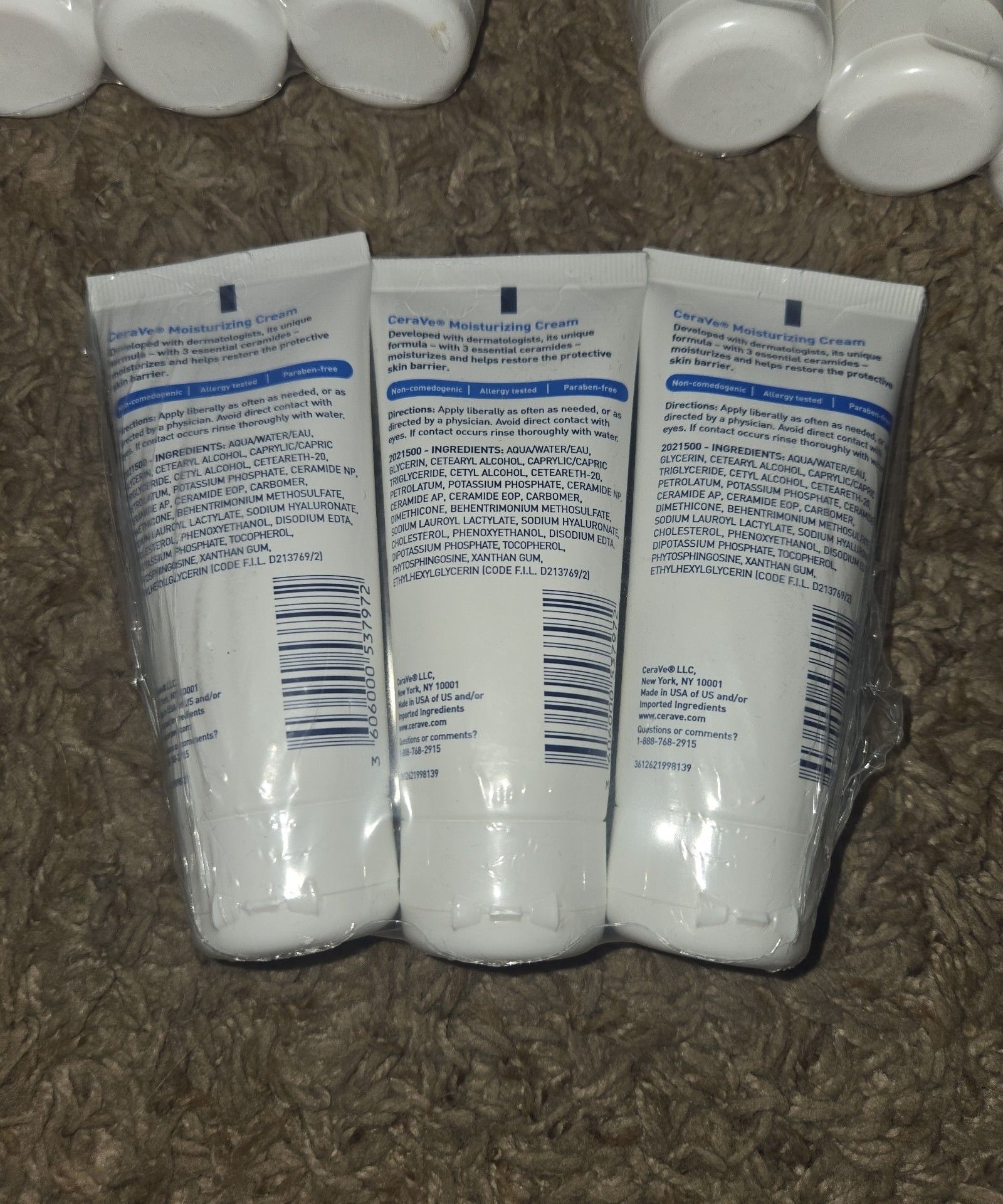 New lot of 9 CeraVe moisturizing cream 1.89 fl oz 2