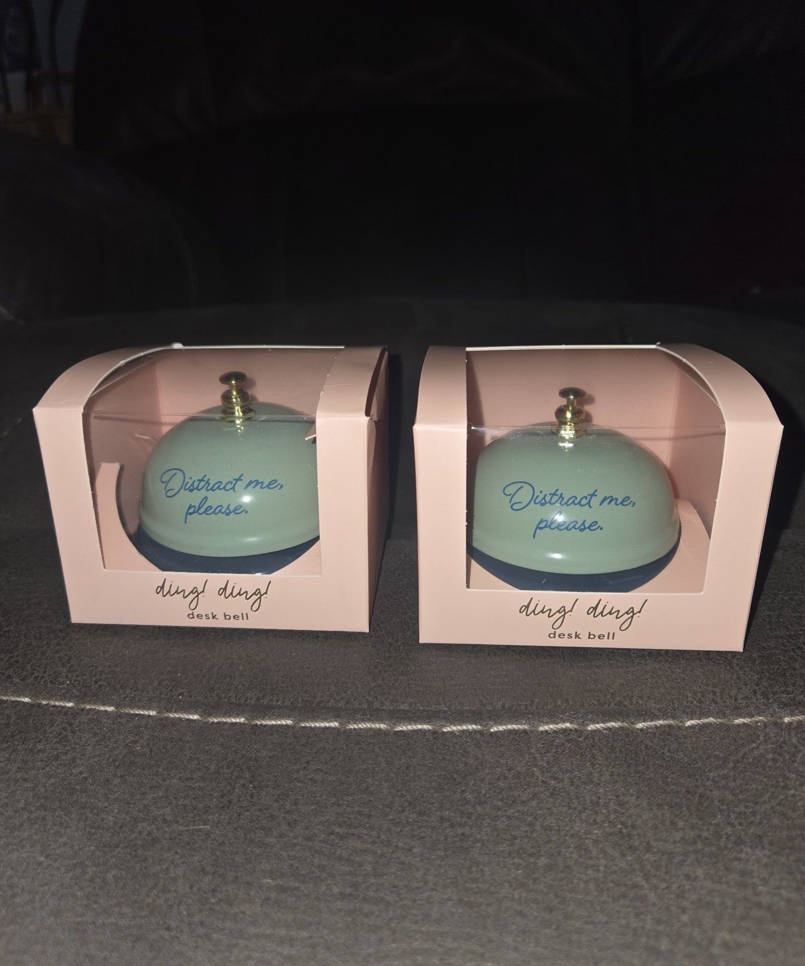 New lot of 2 Garven Distract Me Please Ding Desk Bell 1