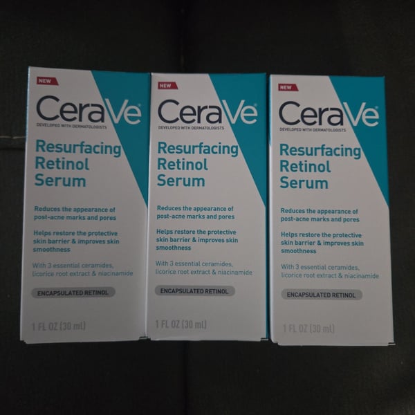 New lot of 3 CERAVE resurfacing retinol