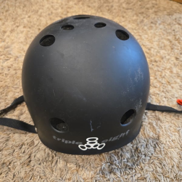 Triple Eight black Helmet size xl 22.5" - 23.5"