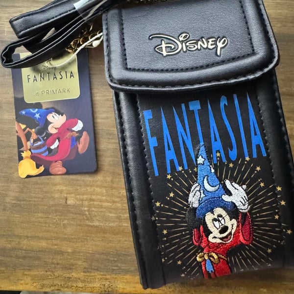 Disney Fantasia Sorcerer Mickey Phone Crossbody Bag Primark NWT