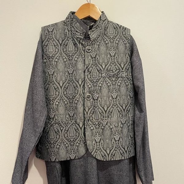 Boys Pakistani Indian vest suit shalwar kamez 8