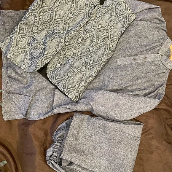 Boys Pakistani Indian vest suit shalwar kamez 8 7