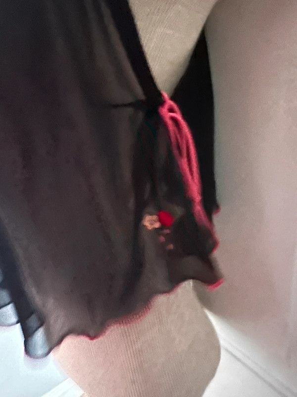 Sheer mesh camisole ties on the sides 5