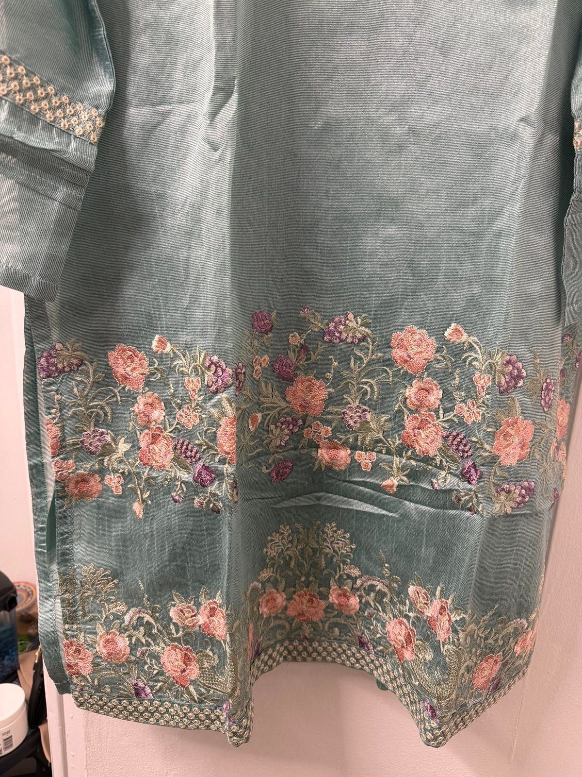 Beach tree Pakistani Indian embroidered women suits dress size 14 New with tags 3