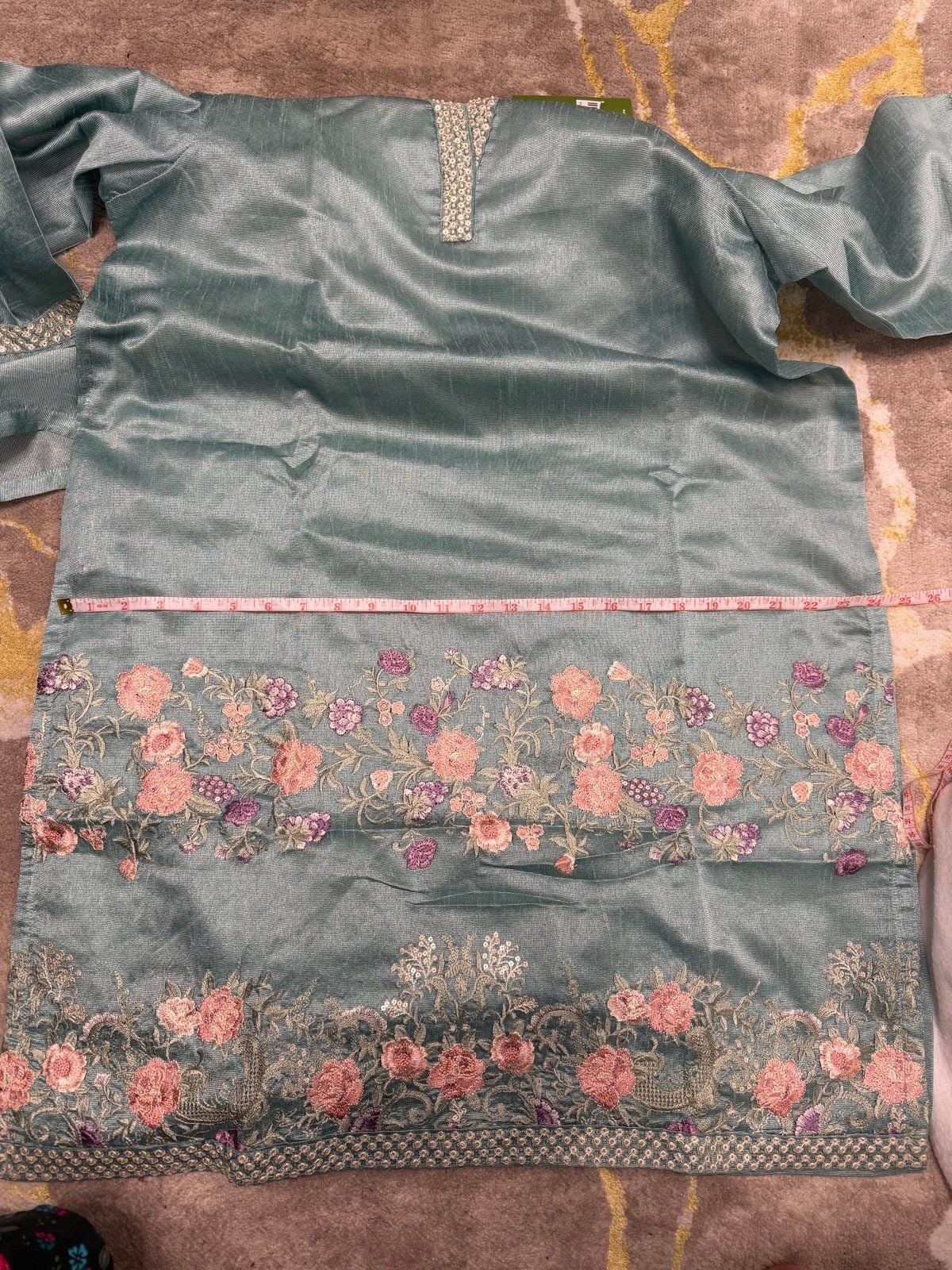 Beach tree Pakistani Indian embroidered women suits dress size 14 New with tags 7