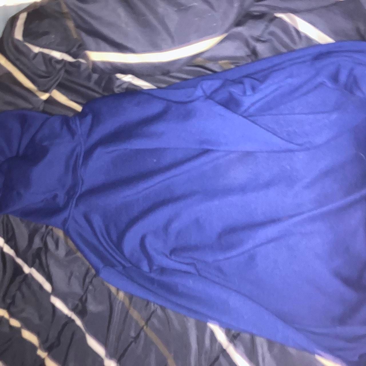 Nike Dri-FIT Pullover Hoodie Size L Blue Graphic Swoosh 4