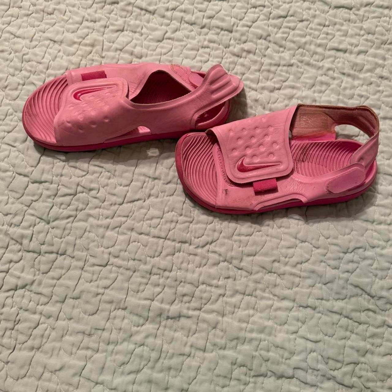 Nike Sunray Adjust Sandals Size 2C Pink Girls Water Shoes 3