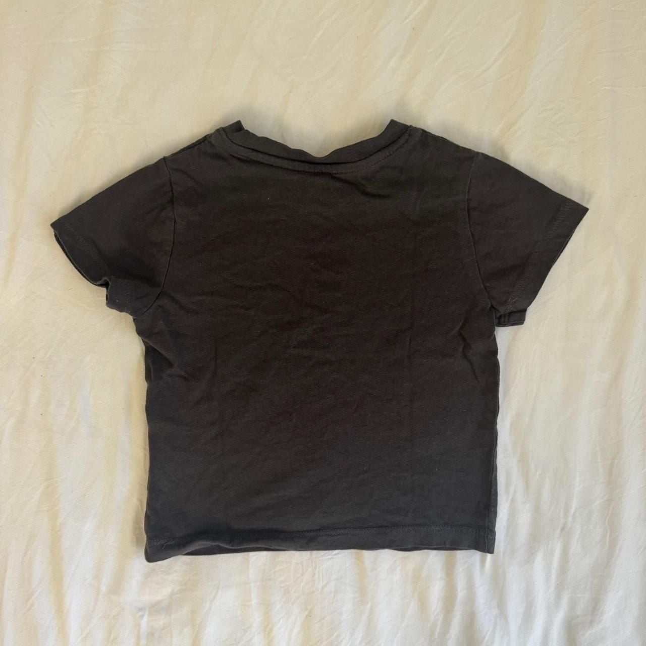 H&M Basic Baby T-Shirt US 2T Charcoal Gray Cotton Top 5
