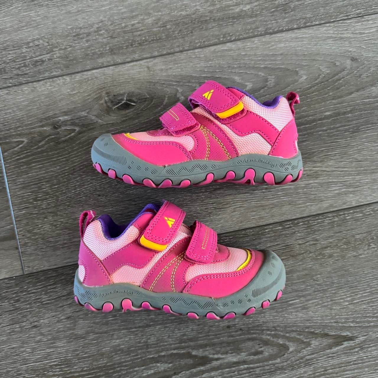 Mishansha Kids Sneakers Size 26 Pink Purple Hook and Loop 2