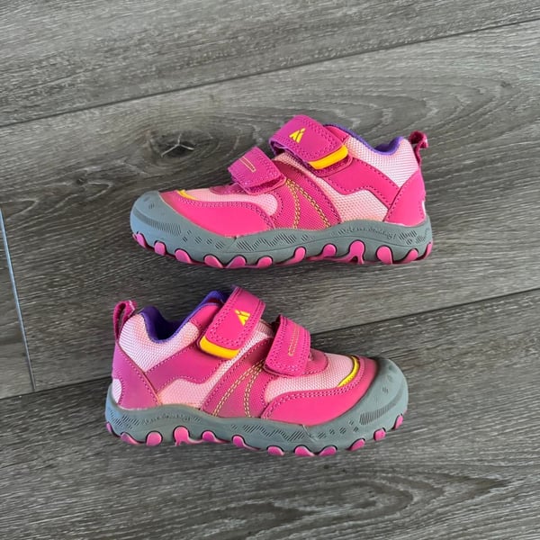 Mishansha Kids Sneakers Size 26 Pink Purple Hook and Loop