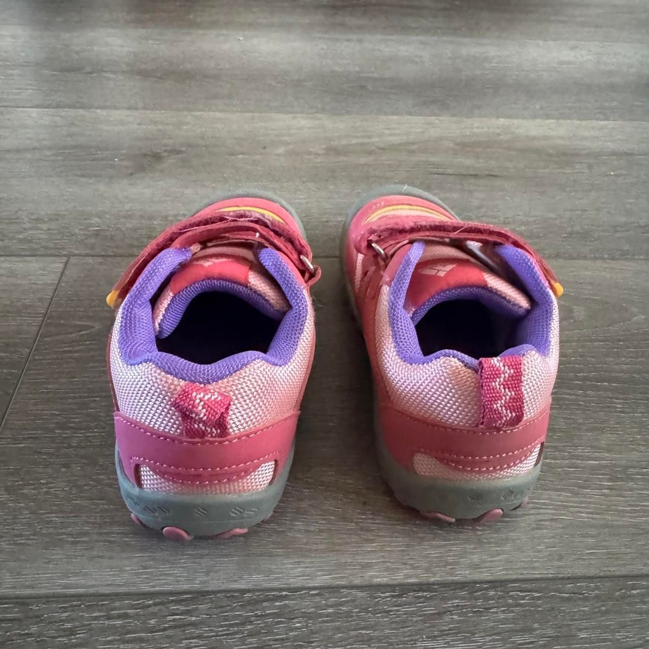 Mishansha Kids Sneakers Size 26 Pink Purple Hook and Loop 4
