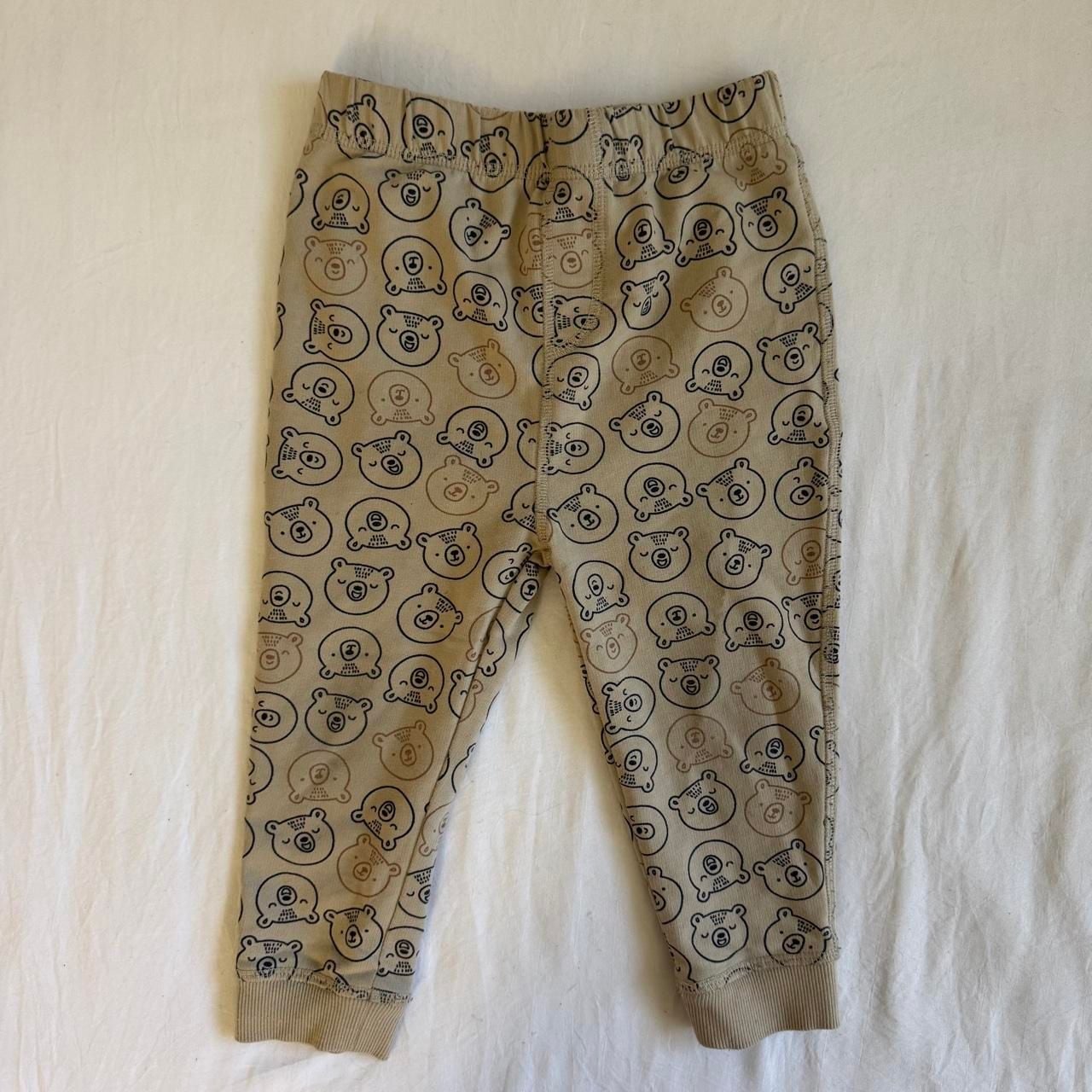 First Impressions Bear Pajama Set 24 Months Tan Black Cotton Blend 5