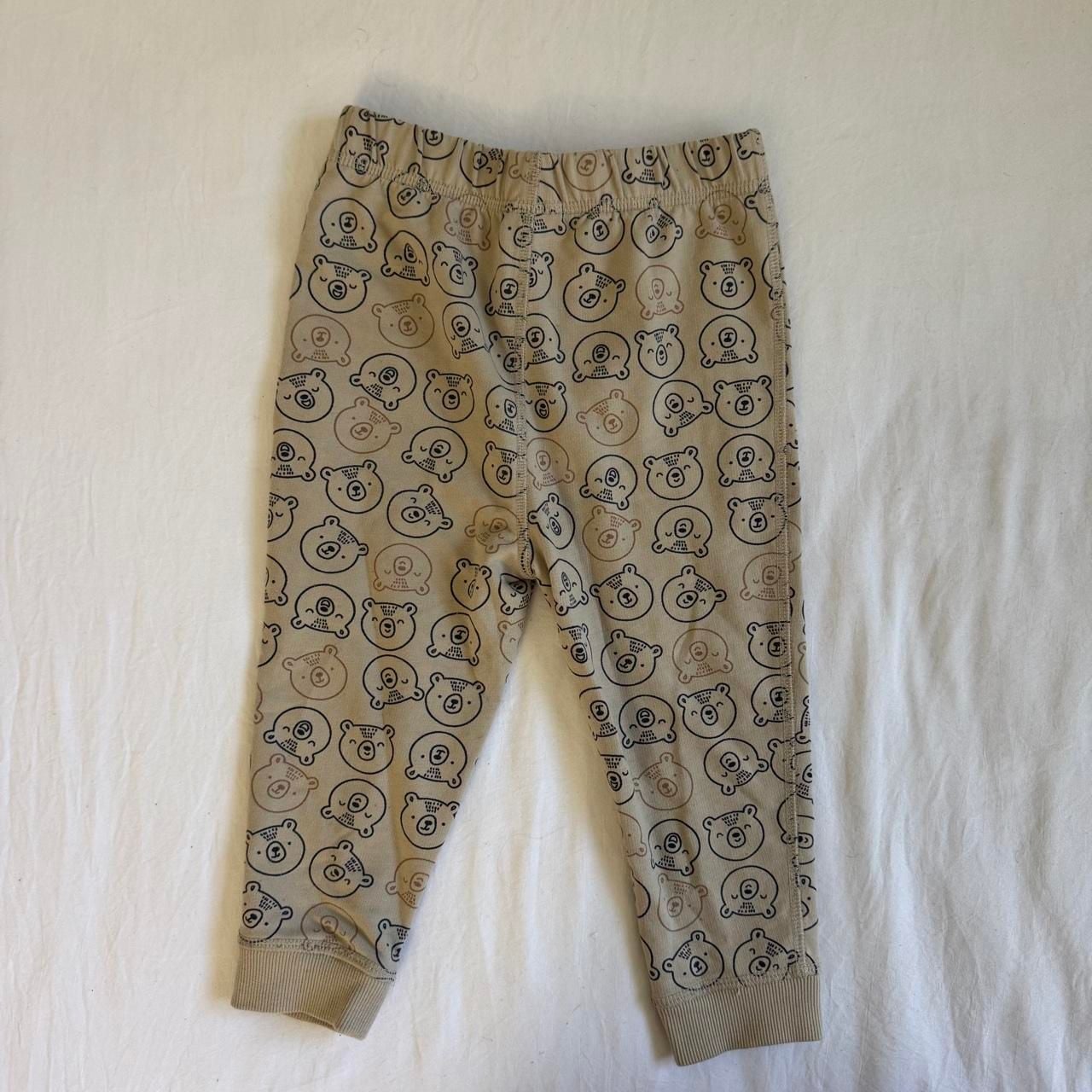 First Impressions Bear Pajama Set 24 Months Tan Black Cotton Blend 6