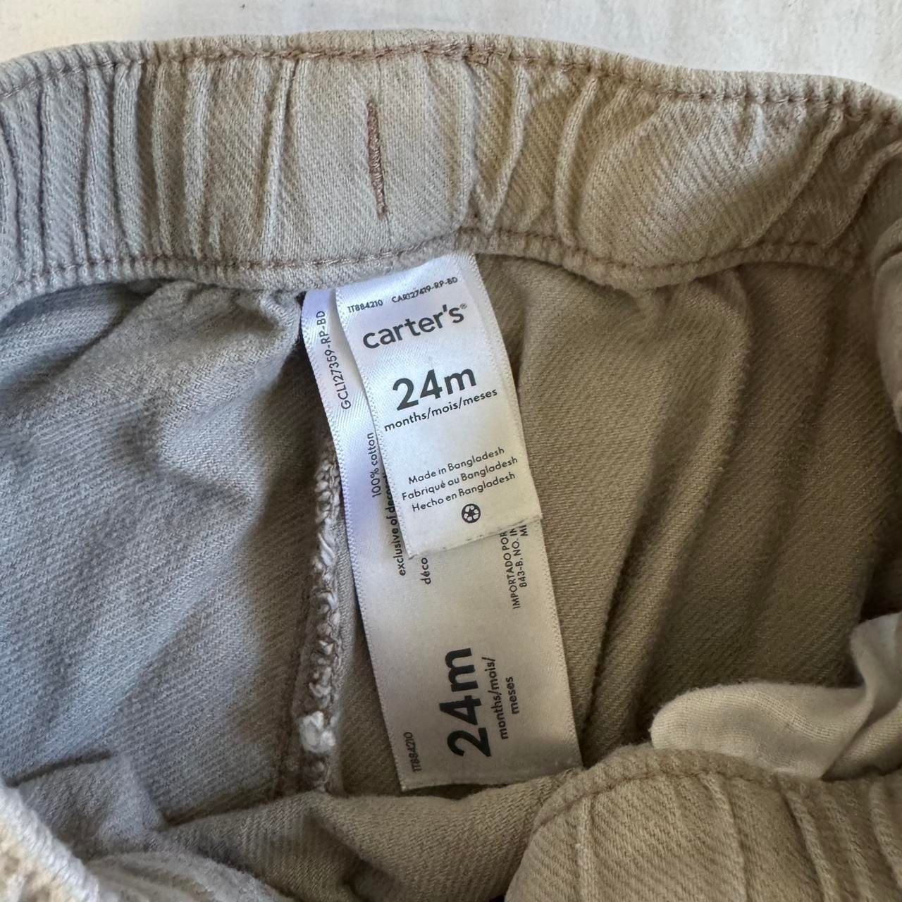 Carter's Cargo Pants 24m Gray Toddler Boy 7